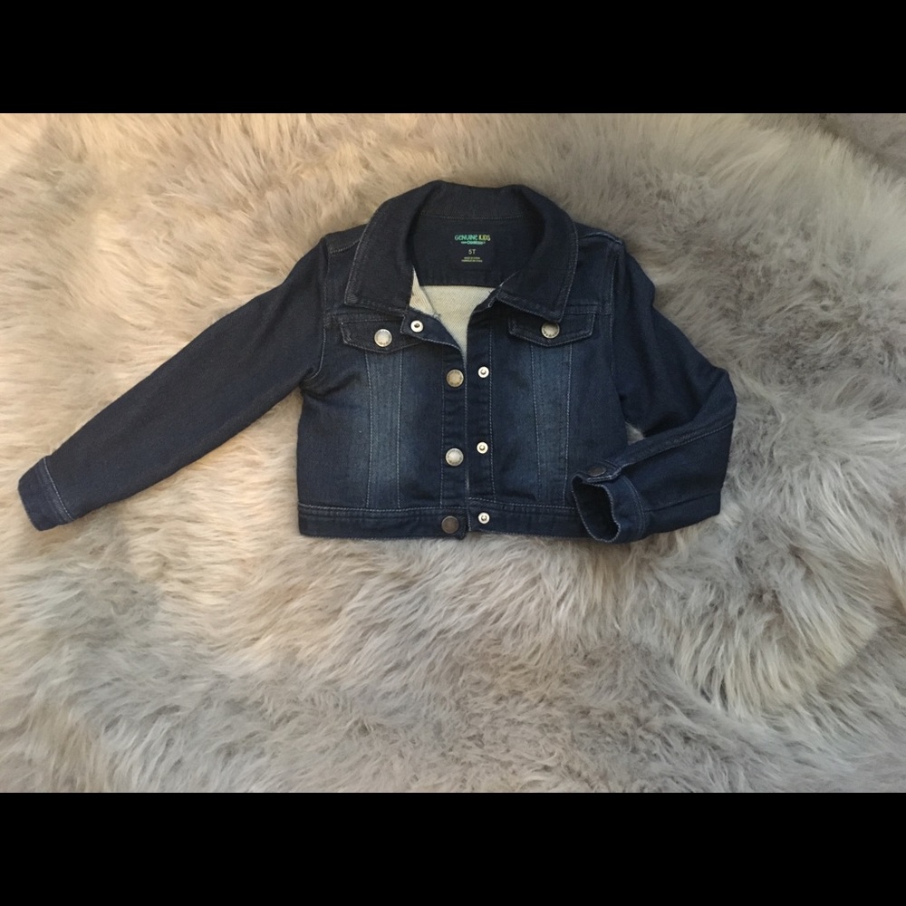 Toddler girls blue jean jacket